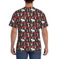 thumbnail image 2 of Naloa Red Mushrooms Men's T-Shirt Sport T-shirt Men's Basic Tee Casual Men's Shirt, Round Neck, Short Sleeves - 3X-Large, 2 of 5