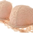 thumbnail image 2 of Uhndy Bras for Woman Push up, Underwire Padded Push up Bra Sexy Solid Panties and Bra Sets for Women Beige 36A Bra, 2 of 5
