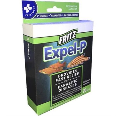 UPC: 0080531900017 | Fritz Aquatics Expel-p Parasitic Disease Treatment – 20 Count