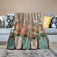 thumbnail image 2 of Chilfamy Flowers Ultrafine Detailed Painting Print Throw Blanket Flannel Hand/Machine Wash Lightweight Soft Blanket for All Seasons 50x60in, 2 of 6