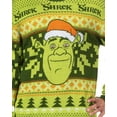 thumbnail image 3 of Shrek Ugly Christmas Sweater Men's Santa Hat Adult Holiday Knit Pullover, 3 of 6