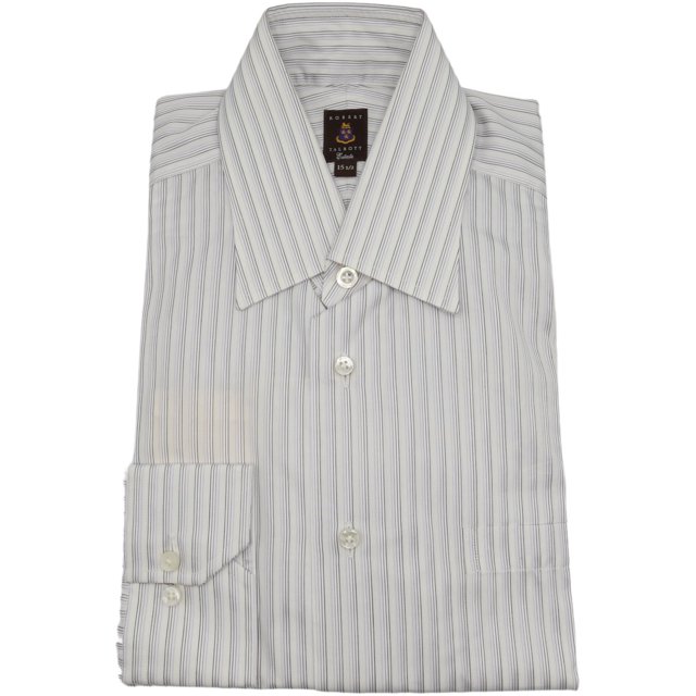 Robert Talbott Chemise-Robe Classique à Rayures Violettes / Noires pour Hommes - 15.5 (L)