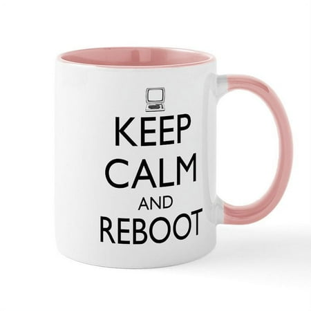 

CafePress - Keep Calm And Reboot Mugs - 11 oz Ceramic Mug - Novelty Coffee Tea Cup
