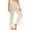Beige, variant on XZNGL Womens Solid Color Fashion Casual Hollow Out Beach Full Length Pants Jeans