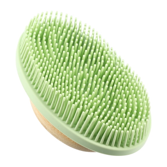 Unique Bargains 1 Pc Handle Bath Brush Back Scrubber for Bath for Shower 4.72"x2.36" Green