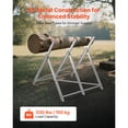 thumbnail image 3 of KFFKFF Folding Saw Horse, 330 lbs Capacity with Durable Metal Legs, Sturdy Steel Frame, Serrated Design for Stability, Ideal for Woodworking, Carpentry, and Construction Tasks, 3 of 9
