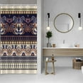 thumbnail image 2 of Indian Bohemian Style Shower Curtains Colorful Boho Pattern Chic Paisley Floral Print Modern Bathroom Decor Waterproof Polyester Fabric 36x72 Inch Shower Curtains Sets with Hooks, 2 of 6