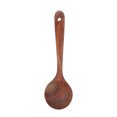 thumbnail image 1 of Cuchara para cocinar de madera de wengué de primera calidad para cocina con mango curvado, 1 of 8