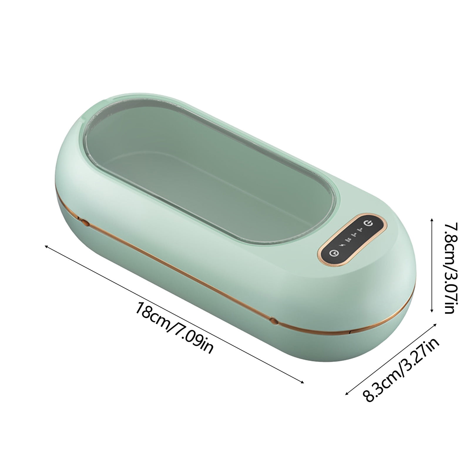 Yhmxh Ultrasonic Jewelry Cleaner, 48KHz Professional Chargeable Ultrasonic Cleaner with Digital Timer, Jewelry Ultrasonic Machine for Eyeglasses, Watch, Ring, Dentures, Dental Retainer, Jewelry