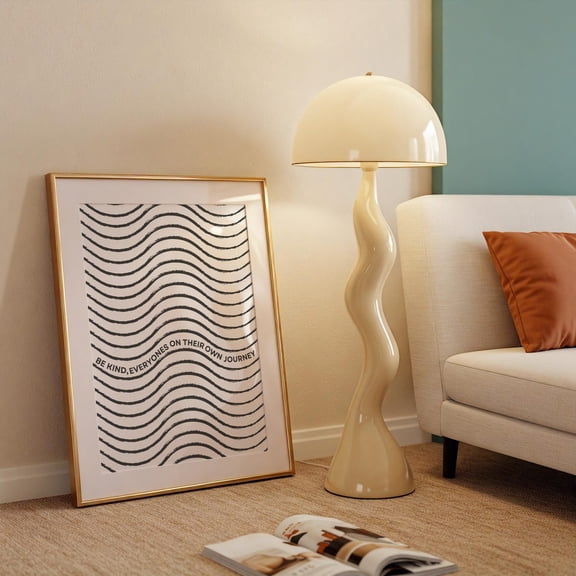 Be Kind Abstract Typography Minimalist Art Poster, Unframed Size 8x12