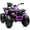 Purple, variant on Hikiddo 24V Kids ATV 4 Wheeler, 2-Seater Powered Ride on ATV Toy for Big Kids w/ Bluetooth, 400W Motor - Rose Pink