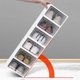 thumbnail image 1 of Caja de almacenamiento de zapatos de plástico engrosado, caja de almacenamiento de zapatos transparente, gabinete de zapatos abatible antioxidante, estante de almacenamiento de zapatos, 1 of 4