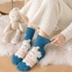 thumbnail image 4 of 6 pares de calcetines suaves y tiernos para mujer, calcetines cálidos de invierno, calcetines de cama, calcetines suaves de Navidad, regalos, calcetines de felpa para el hogar para adultos, 4 of 4