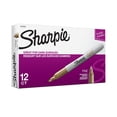 thumbnail image 4 of Sharpie® Metallic Permanent Markers, Fine Point, Gold Ink, Pack Of 12, 4 of 7