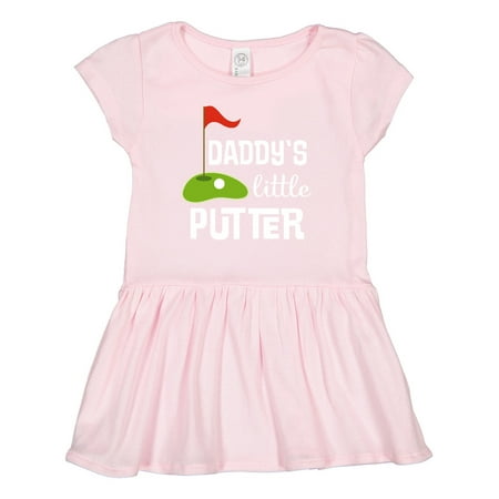 

Inktastic Golfing Daddys Little Putter Gift Toddler Girl Dress