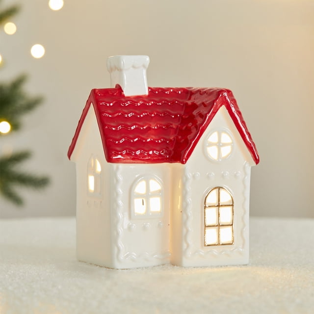 Herunwer Houses and Villages Christmas Decorations Lndoor Village Ceramic