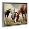 thumbnail image 4 of Stupell Industries Horses Touching Noses Animals & Insects Painting Gray Floater Framed Canvas Art Print Wall Art, 21 x 17, 4 of 10