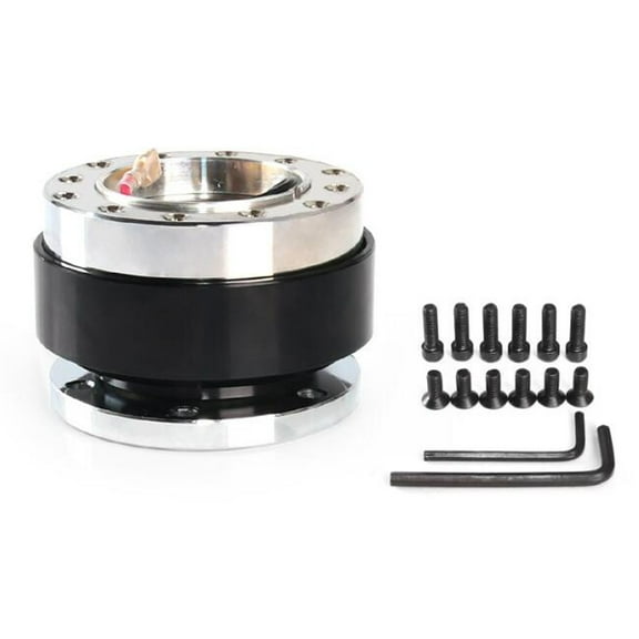 AREALER Steering Wheel Quick Release Hub Adapter Aluminum Alloy Snap Off Boss Kit with Screw Bolts Car Auto Accessories