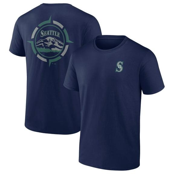 Men's Navy Seattle Mariners Compass T-Shirt
