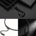 thumbnail image 5 of Jewmon Hawaiian Fish Hook Necklace Stainless Steel Maori Hook Viking Necklace Charm Mens Jewelry, 5 of 7