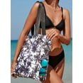 thumbnail image 4 of FUTATA Women's Beach Bag Casual Printed Large Capacity Tote Bag For All Ages Oxford Tote Bag With Zipper Suitable For Beach, Travel, Pool, Gym, 4 of 4