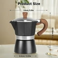 thumbnail image 2 of Eurhowing Stovetop Espresso Maker 7Pcs, 3-Cup Moka Pot with Electric Stove&Manual Grinder, Authentic Italian Coffee Pot, Black, 2 of 8