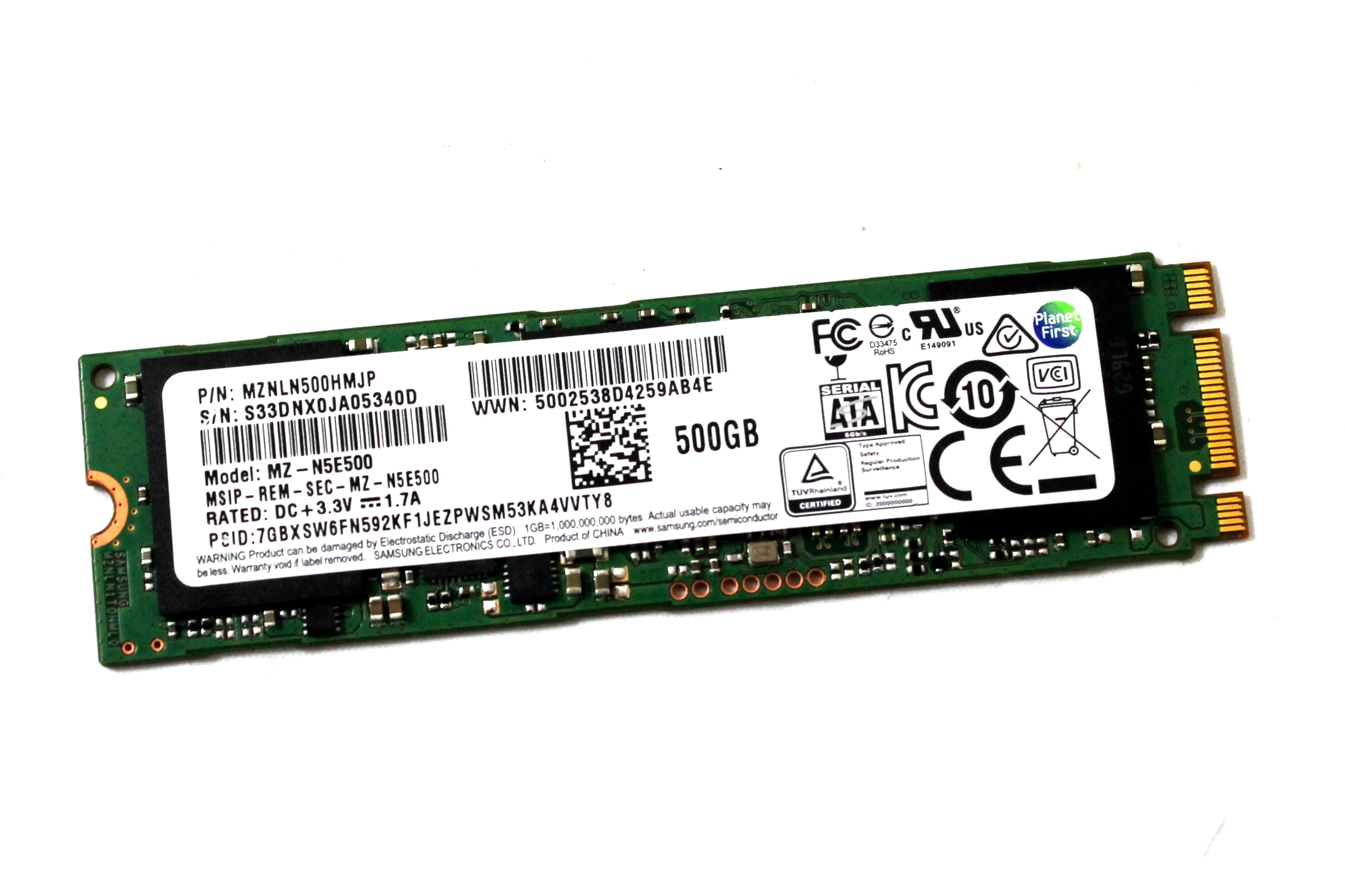 MZNLN500HMJP Samsung 850 EVO 500GB M.2 SATA III SSD Solid State Drive