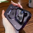 thumbnail image 2 of Funda de teléfono de carga magnética de lujo para iPhone 13, 12 Pro Max, 14 Pro Max, soporte de protección de lente abatible, funda dura Magsafing Fivean unisex, 2 of 2
