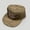 Khaki color, variant on Camouflage 5‑Panel Flat Brim Cap, Vintage Letter Graphic Embroidery Adjustable Strap Lightweight Casual Hat for Outdoor Street Daily Multiple Styles