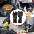 thumbnail image 1 of Guantes de Aislamiento Térmico, Guantes Resistentes Al Calor Resistentes Al FUEGO DOBLE Capa Gran Comodidad COMODAD APERAMBLE PARA ACAMPAR PARA BARBACOA PARA COCINA, 1 of 7