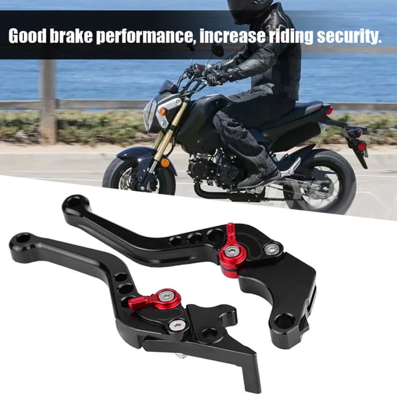 Brake Lever Handle, Adjustable Brake Lever High Hardness Replacement For Grom MSX125 - Black 2013-2018 For Motorcycle