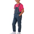 thumbnail image 5 of Avtoify Summer Girls Short Sleeve Round-Neck Shirts Solid Color Short Sleeve Top Denim Suspender Pants Matching Socks 3 Piece Unisex Outfit for Kids Aged 1-10 Daily Outfit Suit, 5 of 10