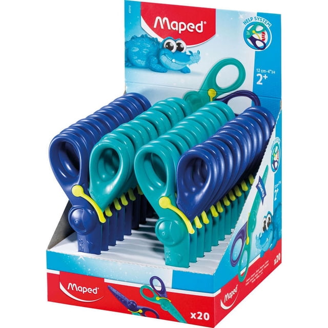 MAPED Ciseaux de Sécurité Assistés par Ressort 20PK