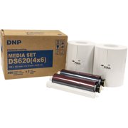 DNP 4x6 Dye Sub Media for DS620A Printer, 400 Prints Per Roll, 2 Piece