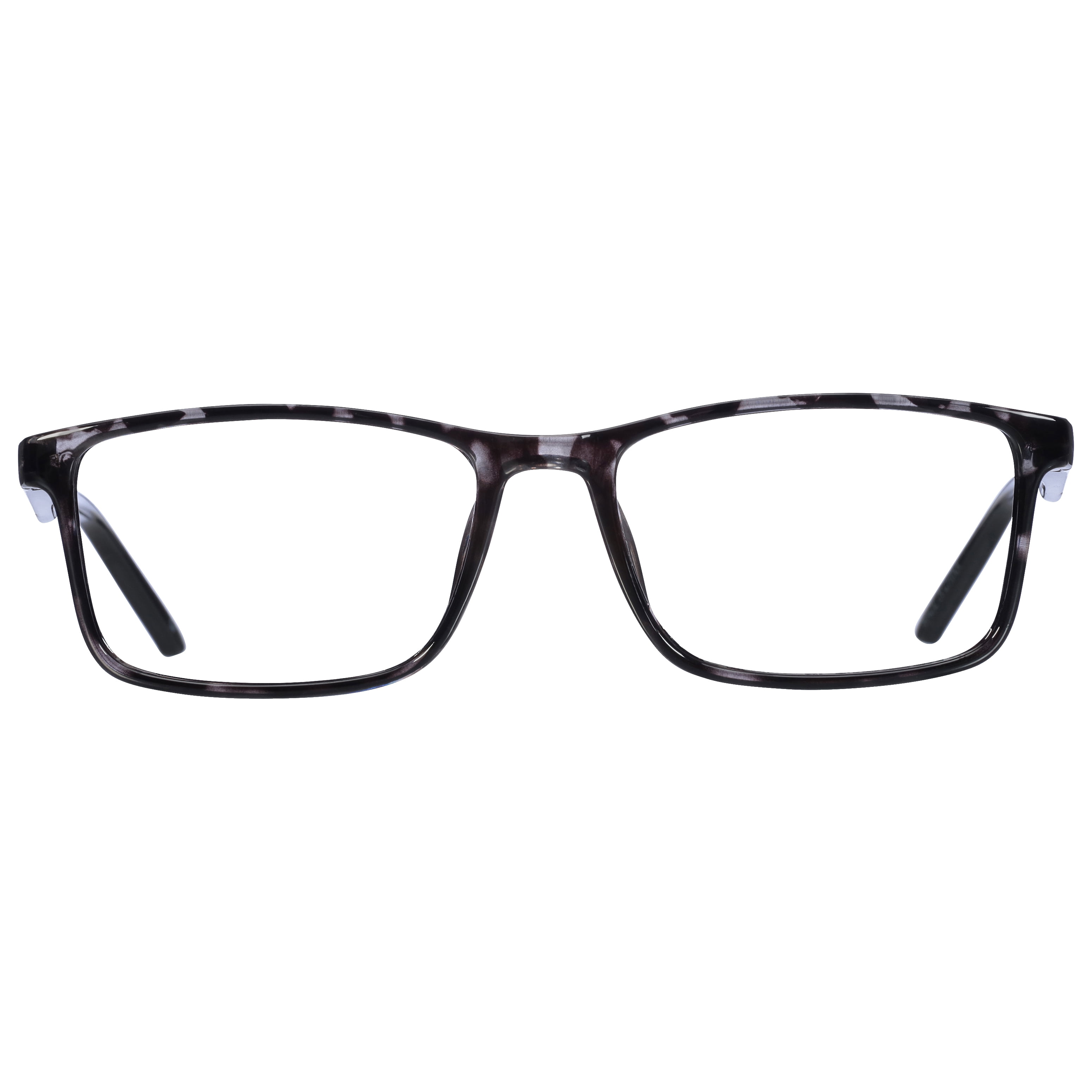 (3 pack) B.E Bio Eyes Mens Rectangular Reading Glasses Made from Recycled Plastic Taro +2.50 in Grey