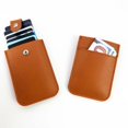 thumbnail image 1 of Soft Portable PU Leather Money storage Bag Cash Clutch Telescopic Pulled Design Wallet Stacked Card Holder Sleeve Card Case Mini Coin Purse BROWN, 1 of 8