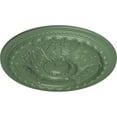 thumbnail image 3 of 38 3/8"OD x 2 7/8"P Oslo Ceiling Medallion (Fits Canopies up to 7 5/8"), Hand-Painted Athenian Green, 3 of 6