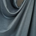 thumbnail image 2 of 3S Brother's Pinch Pleated Linen Texture Thermal Insulated 100% Blackout Noise Reducing Single Panel Custom Made Curtains - Made in Turkey - Blue ( 52" W x 84" L ), 2 of 3