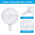 thumbnail image 3 of Uxcell Clear Chocolate Box Holder Acrylic Round Chocolate Covers Flower Packaging Support Rack 100 Pack, 3 of 6