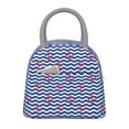 thumbnail image 1 of Fotbe Nautical Anchors Bolsa de Almuerzo con Estampado, Lonchera Aislada, Contenedor de Comida Reutilizable Tipo Cooler a Prueba de Fugas, 1 of 6
