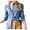 Blue, variant on Vedolay Coat for Women Womens Button Down Long Sleeve Casual Denim Jacket Coat With Pockets,Blue XL