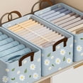 thumbnail image 6 of Pklyzj Foldable Clothing Storage Box Wardrobe Classification Container Household Clothing Bedroom Socks Pants Drawer Organizers 7.87*11.8*16.5in, 6 of 7