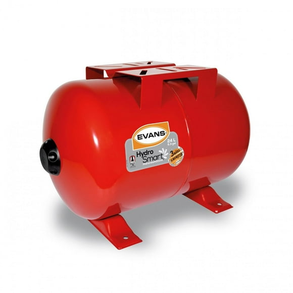 Tanque Hidroneumático Evans Hydro-MAC Horizontal 24 Lts negro