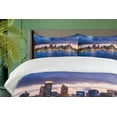 thumbnail image 4 of Ambesonne City Duvet Cover Sets, Auckland in New Zealand, 2-King, Navy Blue Pale Yellow, 4 of 7