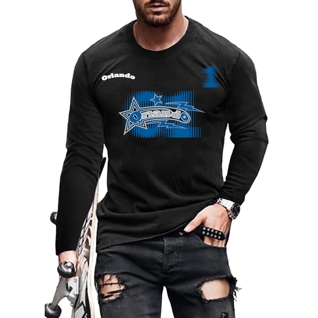 UKAP T-Shirt Homme Col Rond Tops Manches Longues en Vrac Pull de Chute 04 S
