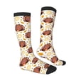 thumbnail image 3 of Balery Fall Turkey Printed Novelty Socks Men's Women's Crew Socks Sports Socks Knee High Socks Cotton Socks Quirky and Cool Socks, 3 of 9