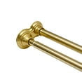 thumbnail image 6 of Utopia Alley Adjustable 72-In Double Shower Curtain Tension Rods - Rust-Proof Aluminum with Rubber End Cap, Easy Installation - Extendable, No Drilling, With Shower Liner and Hooks, Gold, 6 of 11