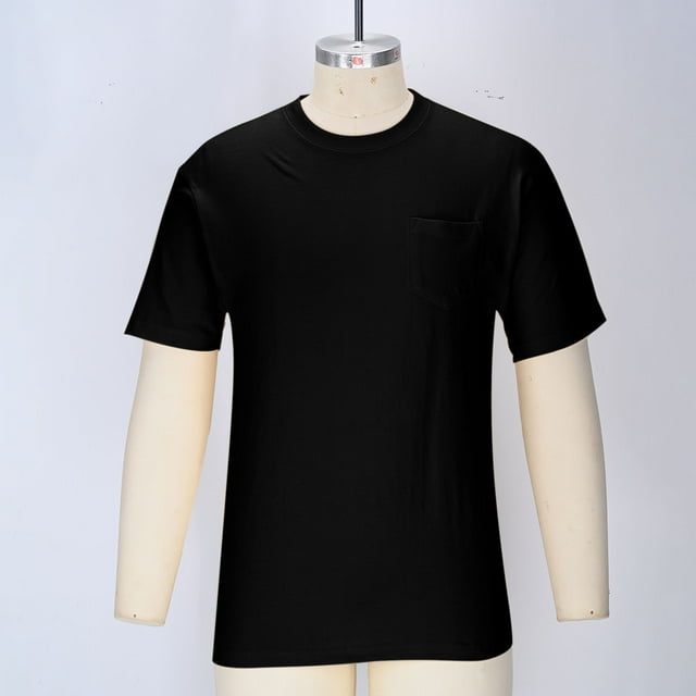 Styesk T-Shirts pour Hommes Couleur Unie Cire Lavée Manches Courtes Col Rond Mode Décontractée Haut/chemise
