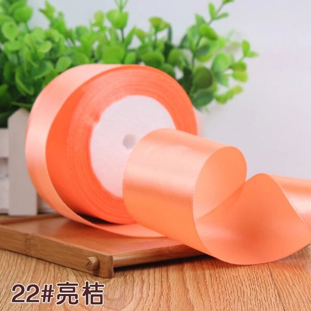 25 yardas/lote 6mm 10mm 15mm 20mm 25mm 40mm 50mm cintas de satén de seda Navidad cumpleaños boda regalo envoltura blanco cintas DIY