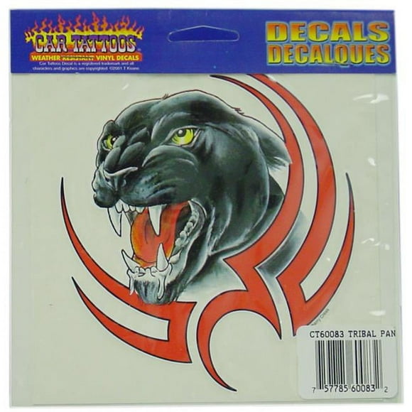 Barjan 04560083 Car Tattoos Tribal Panther Weather Resistant Vinyl Decal